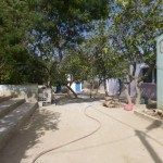 The play area at the back of the school AFTER