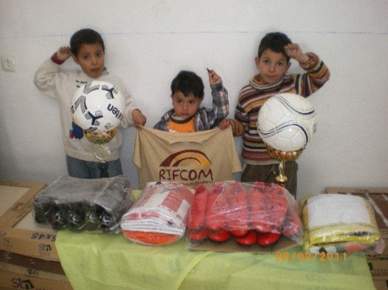 RifCom donated items used for prizes for the Sebannine Football League.