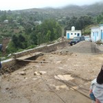 The play area at the front of the school BEFORE.